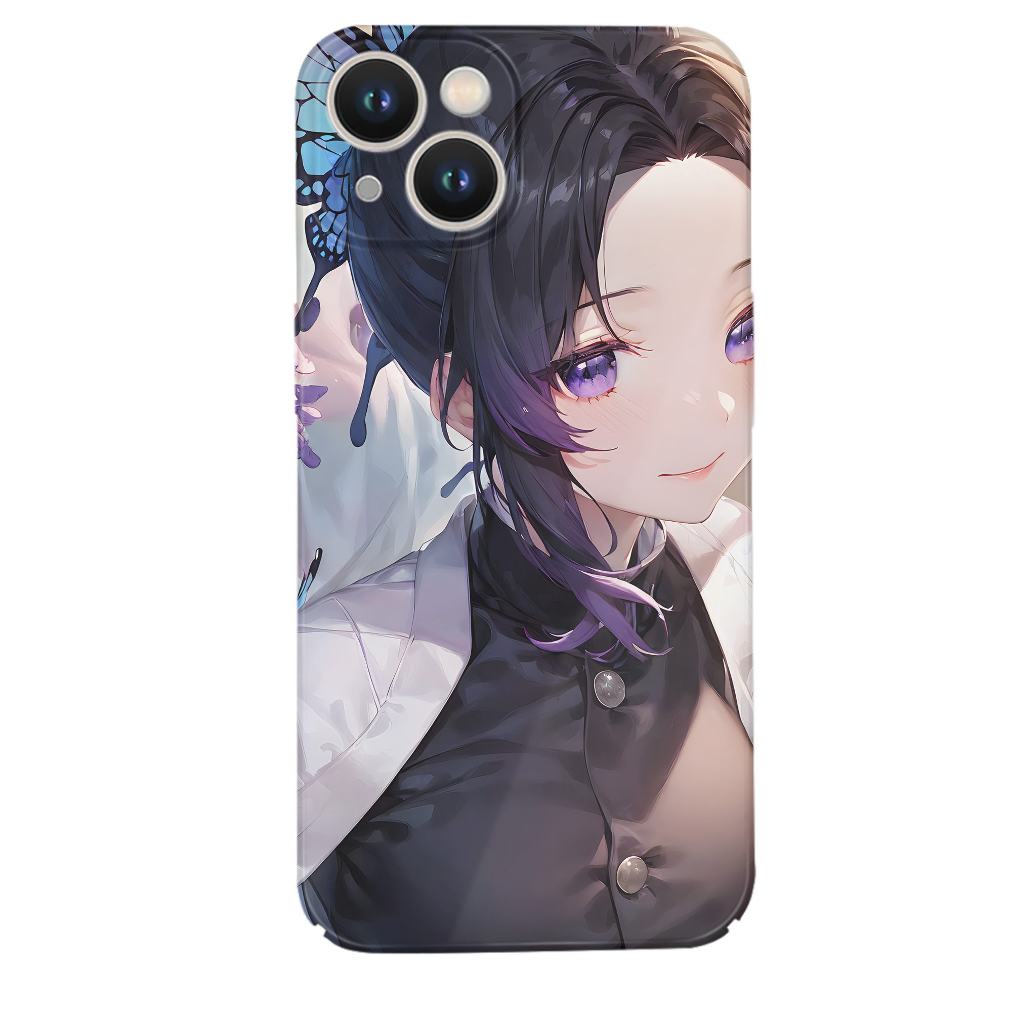 （画像用） 鬼滅の刃（きめつのやいば）蟲柱-胡蝶 しのぶ／こちょう しのぶ Kochou Shinobu 【iPhone 14シリーズ対応】ハードケース